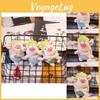 Small Adorable Cartoon Pig Plush Keychain Green Soft Toy For Handbags