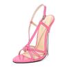 Nouvelles Sandales Européennes Métal Fines à Talons Aiguilles Très Hauts Grandes Tailles Pour Reine de Boîte de Nuit Crossdresser Spectacle WZ-C16-55