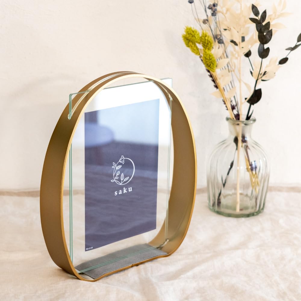 Kishima Rin Bilderrahmen, Gold, Größe: Ca.. B18,5 x T4 x H21,5 (KP-31436)