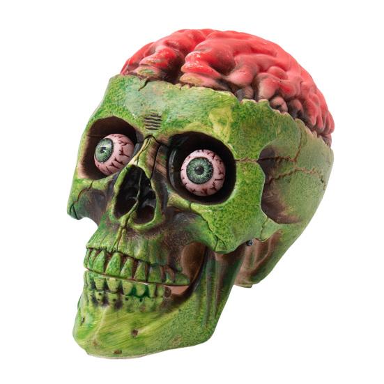 

Хэллоуин Череп и Мозг Украшение Ужас Красный Мозг Череп Фигурка Пластиковый Череп Инопланетянина Реквизит для Внутреннего Наружного Декора Дома с Привидениями A