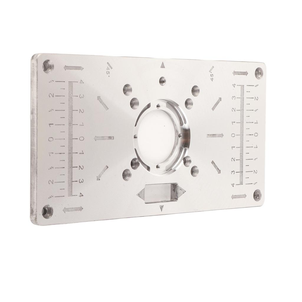 Trimming Machine Flip Plate Aluminium Alloy Milling Guide Table Chamfering Board for Woodworking