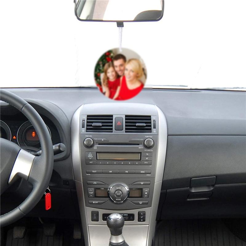 30x Hanging Air Freshener Blank DIY Air Freshener Fragrance Sheet Blank Car Press Felt Polyester Cutting Blanks
