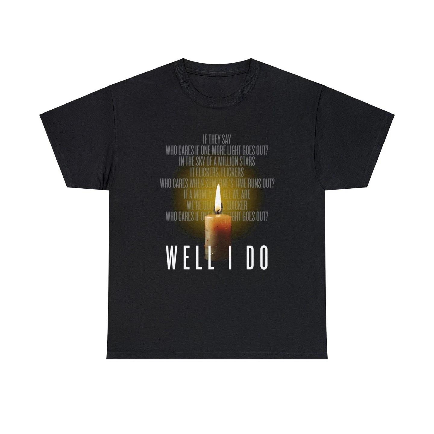 One More Light Linkin Park Lyric Unisex Heavy Cotton T Shirt L