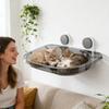 Suction Cup Cats Window , Transparent Hanging Cats  Bed For Indoor Cats, No-Drill Wall Mounted Cats Shelf Seat With Strong Suction Cups, Space-Saving
