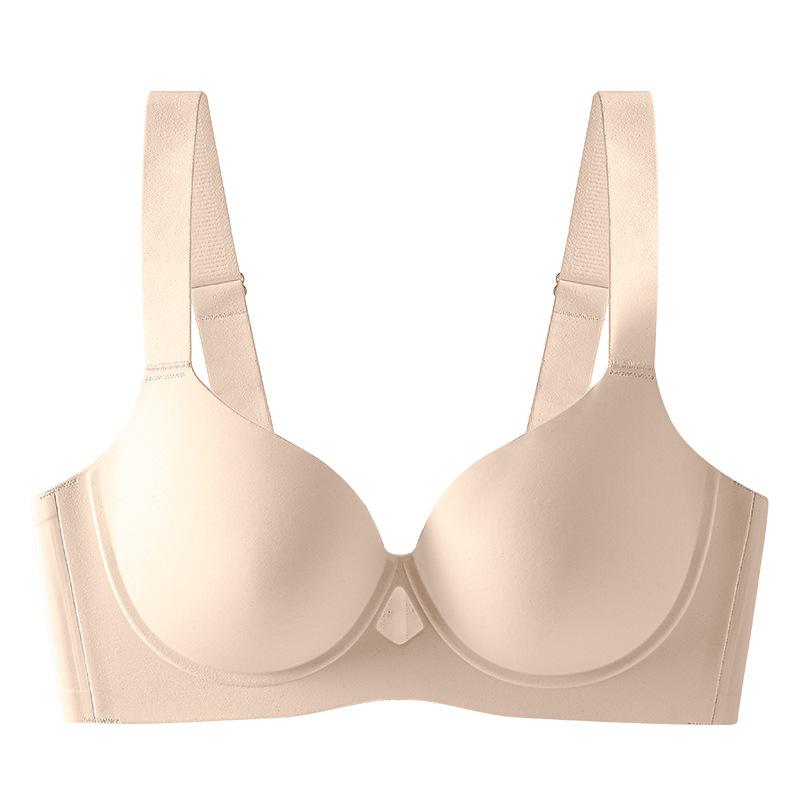 Thin seamless naked feeling large chest display adjustment type anti-sagging lift closed breast bra cover