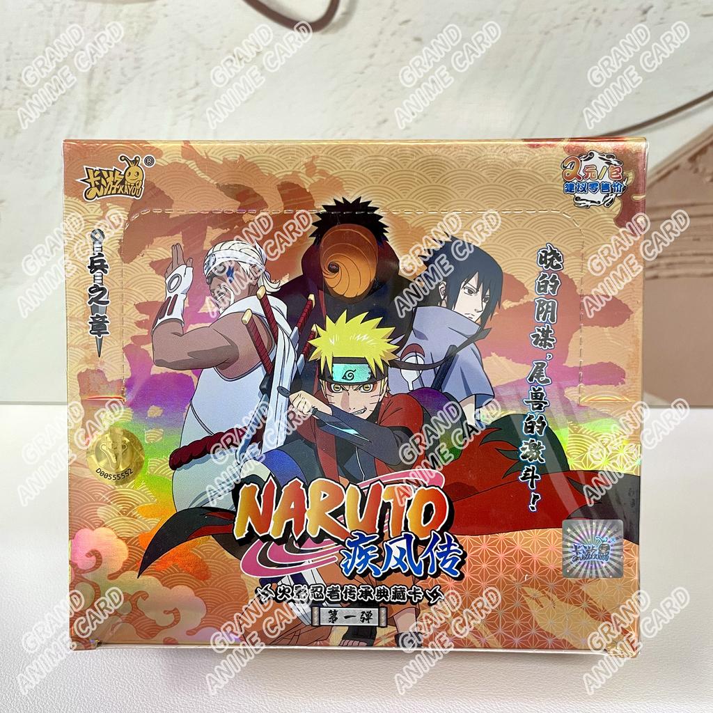 Genuine Naruto Cards T2W9 T4W8 Booster Box Anime TCG Rare SE BP CR MR Ninja World Fight Chapter Collection Kids Toy Gift