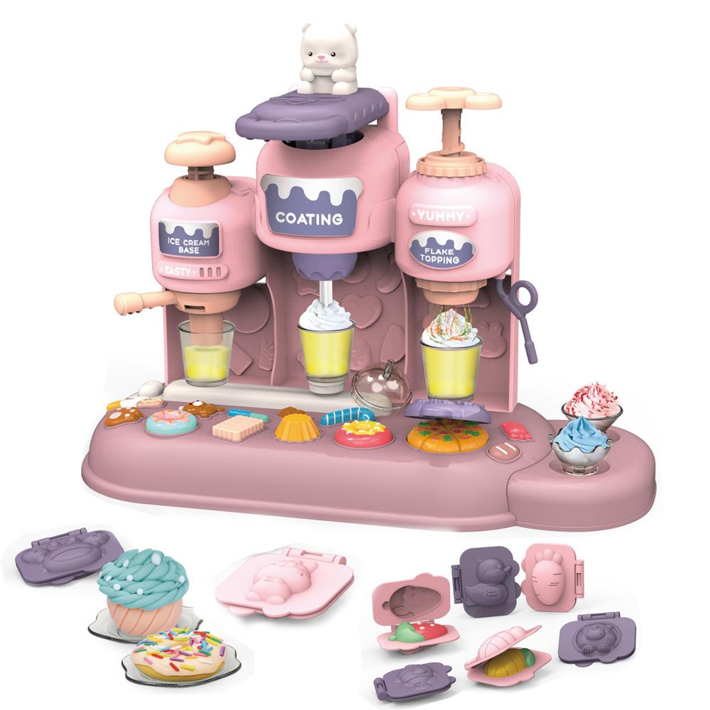 Large Ice Cream Sushi Colored Clay Play-Dough Toy, Children'S Ultra-Light Clay Tool Mold Set Batch