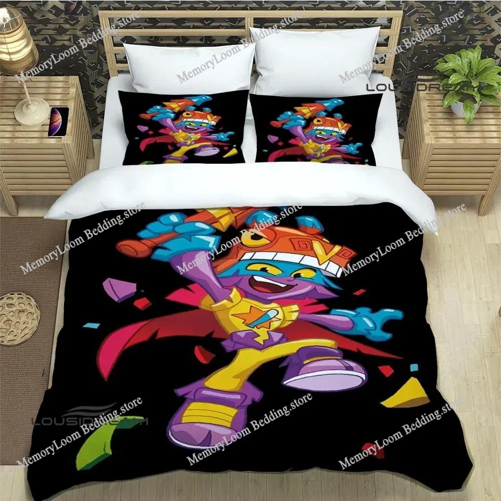 Cute Cartoon Super Zings Bedding Sets Exquisite Bed Supplies Set Duvet Cover Comforter Set Bedding Set Luxury Birthday Gift