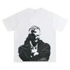 Drake Search & Rescue Muster Print T-Shirt Oversized Y2k Herren Damen Kurzarm Schwer 100% Baumwolle Hohe Qualität Damenbekleidung Sommerkleidung
