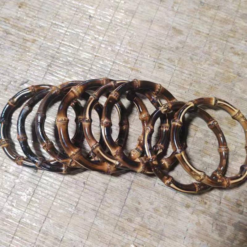 Bamboo Root Round Bag Handle Craft Grip