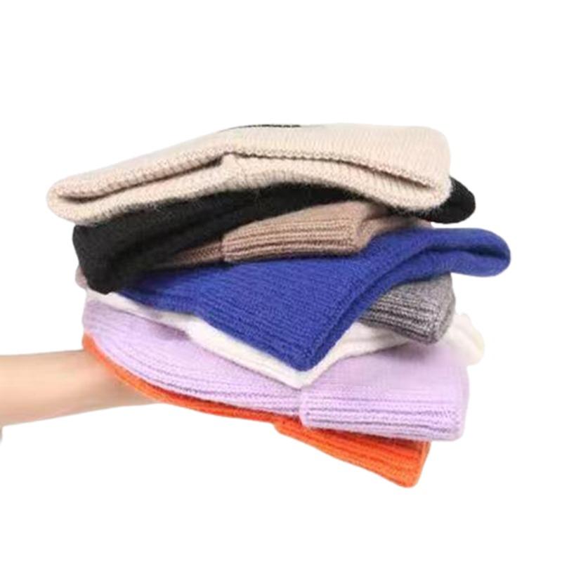 Knitted Hats Winter Mens Caps Women for Ladies Knitted Thick Cap Chaopai Woolen Landlord Guapi Hat 4Colors Motorcycle Equipments