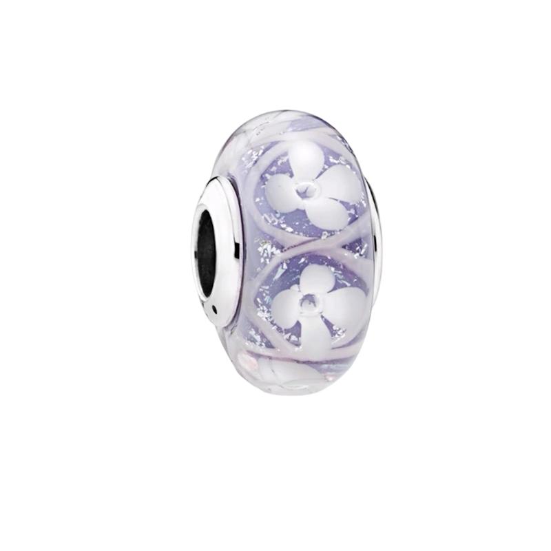 Sparking Murano Glass Charm Beads Dangle Original Snake Fit Copper Bracelet Necklace Beads For Diy Jewelry Women Gift