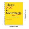 Professional This Is Not a Sketchbook Thick Paper Art Class Sketchbook  School Supplies