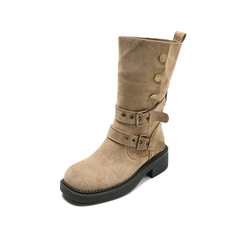 

New autumn and winter Martin boots women s versatile boots thick-soled heightened women s new models 40