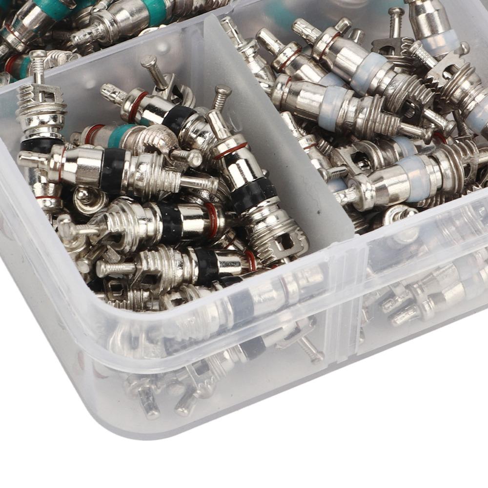 134PCS R134a Kit Car AC Valve Core Refrigeration Tire Valve Stem Cores  Maintenance Technician
