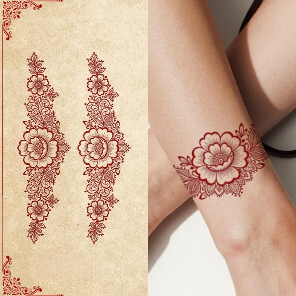 Indie Mehndi Květina Henna Dočasné Tetování Falešná Body Art Nálepka Ženy/Dáma/Dívka