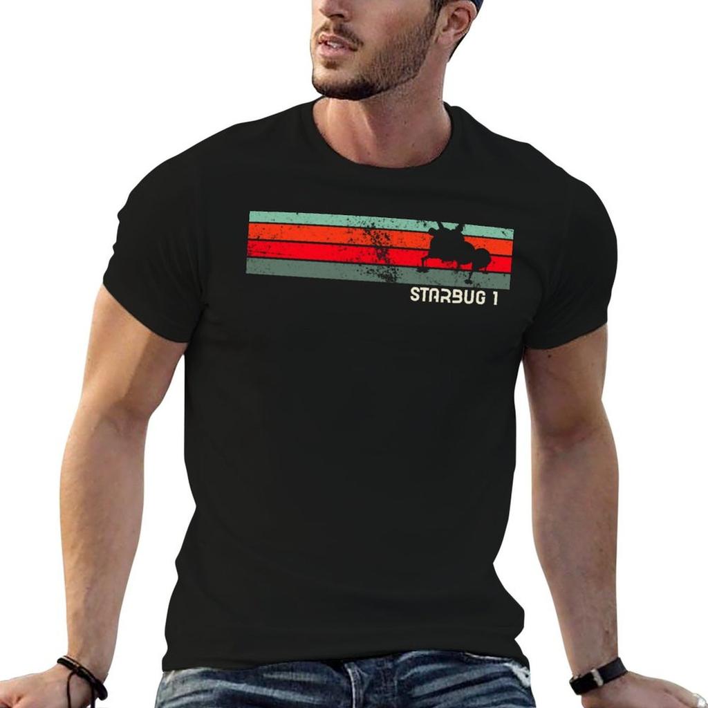 Sommer Mode Trends Starbug 1 Retro Roter Zwerg Lustiges T-Shirt T-Shirts für Unisex Grafik Lustiges T-Shirt Unisex Einfaches T-Shirt