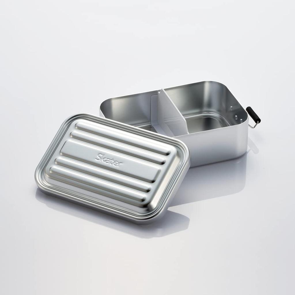 Skater Deep 1000ml Large Capacity Lunch Box, Aluminum, Silver, for Men, AFTD10-A