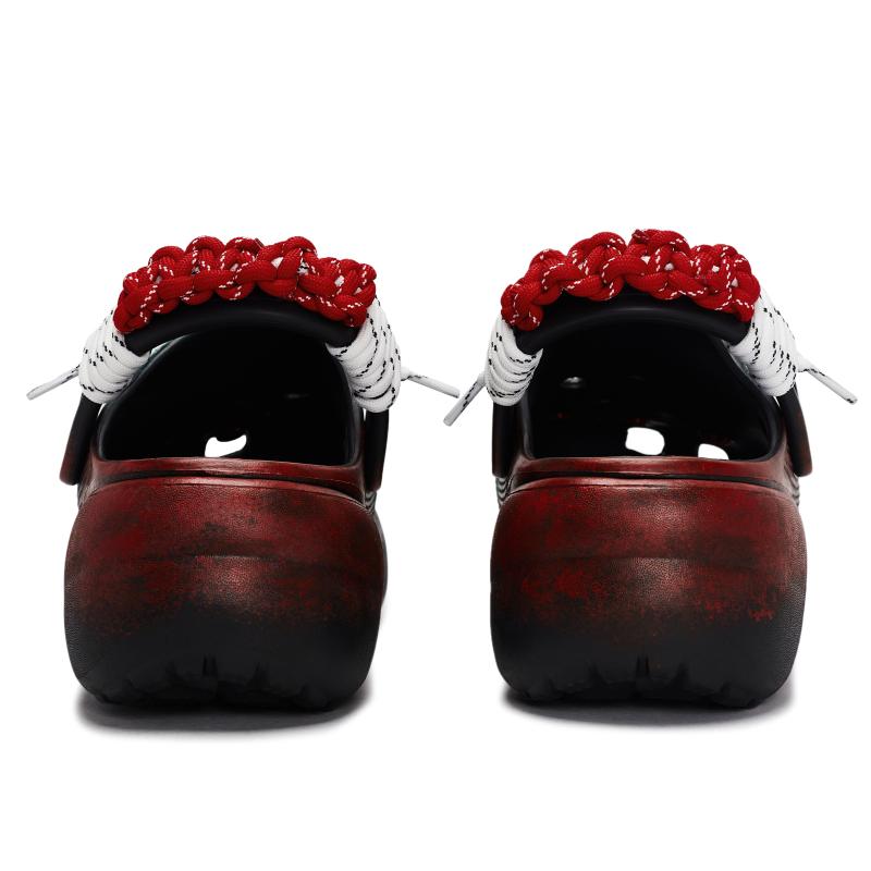 Crocs Classic Platform Clog 811 Special Shoe Case Red Mushroom Cactus Detachable Accessories Hole Shoes Women's Black Red Green