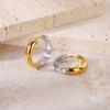Elegant Titanium Steel Hoop Earrings for Women - Lightweight, Luxurious, Round & Colorfast Accessories