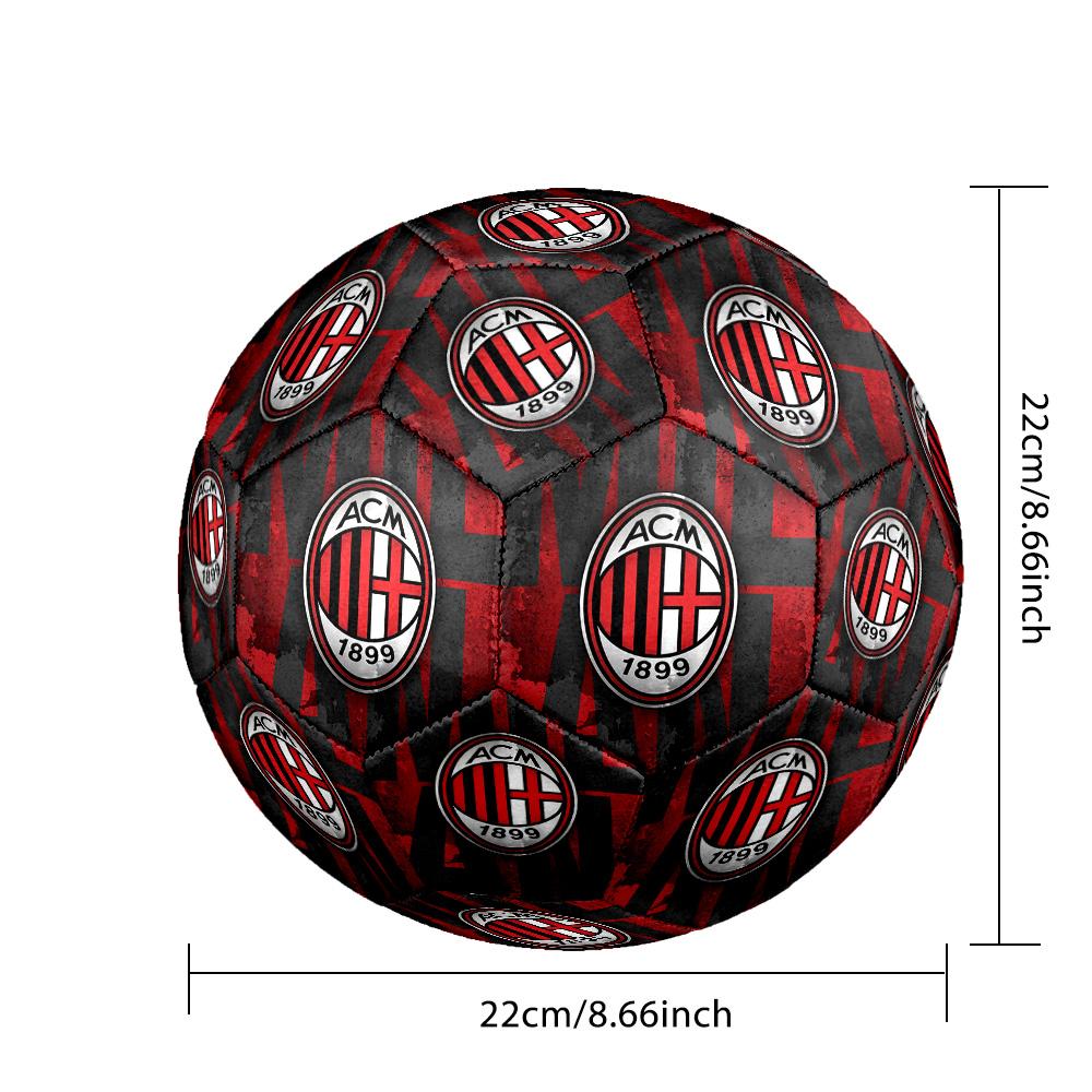 Ac Milan Soccer Ball Size 5 Football Machinestitched Indooroutdoor Training And Matches For Football Accessories