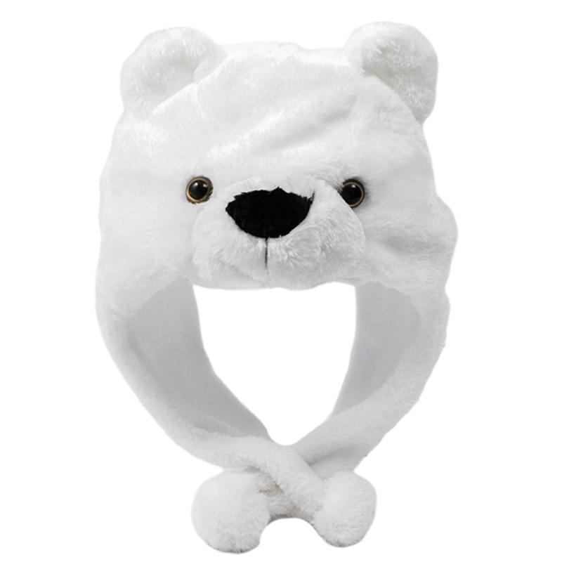 Kawaii Cartoon Animal Panda Hat Cute Headgear Windproof Warm Hat Dress Up Halloween Cospaly Gift for Boy Girl ChildAdult