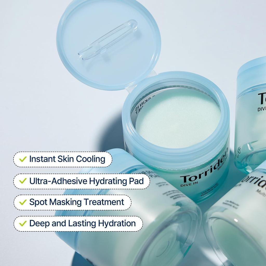 TORRIDEN DIVE-IN Niedermolekulare Hyaluronsäure Multi Pad 160ml 80 Stück