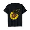 Sunflower Music Note Lovers T Shirt Vintage Washed Designer Clothes Slightly Unisex Soft Breathable Stretched Casual Streetwear