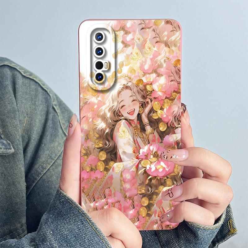 For OPPO Find X2 Neo / Reno3 Pro 5G Phone Case Cover CPH2009 Silicone Sweet Painted Cartoon Funda Lovely Printed Coque Casing