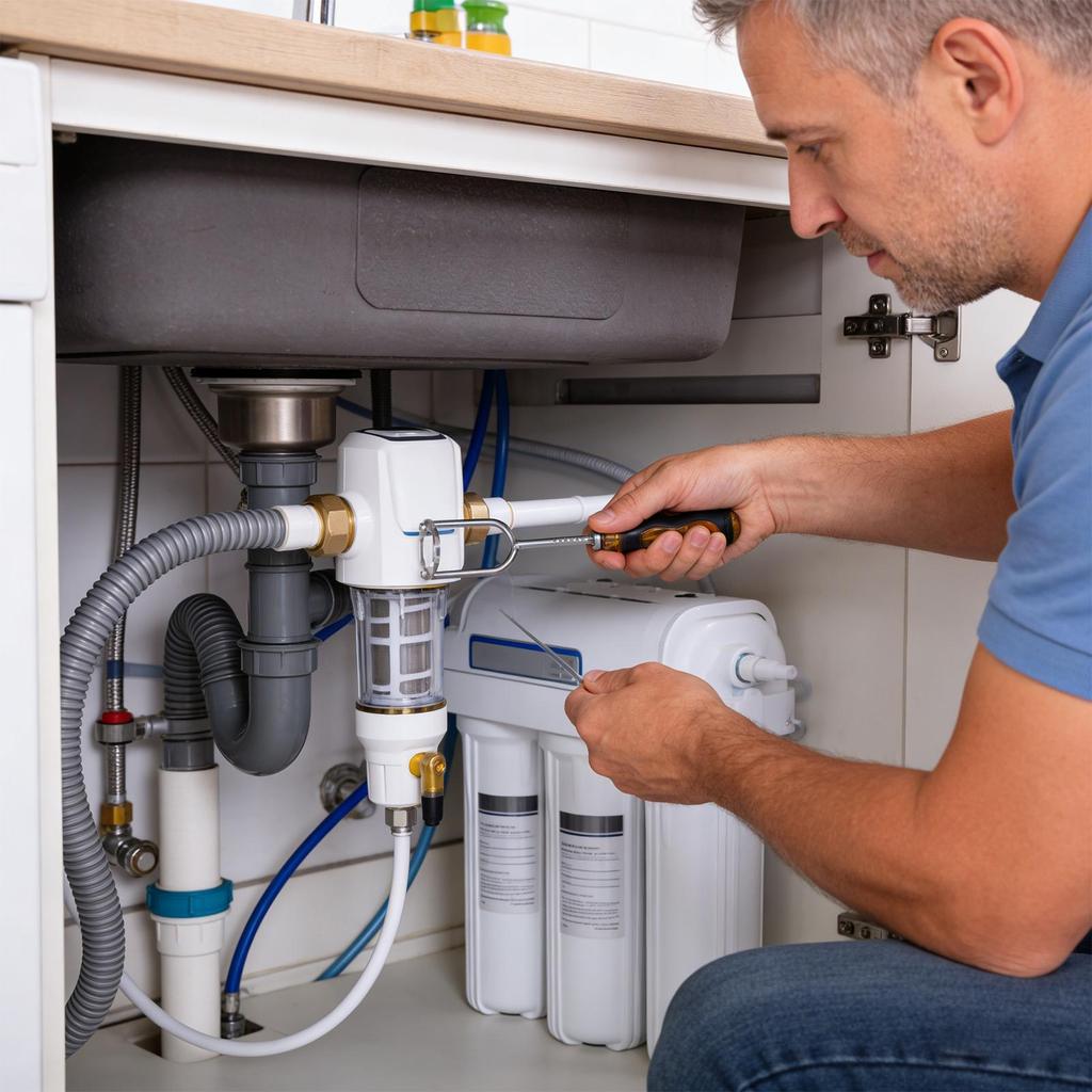 Chiave per Lavabo Multifunzione Strumento di Installazione per Idraulico Con 7 Testine Intercambiabili Chiave per Rubinetto per Spazi Stretti Per la Casa