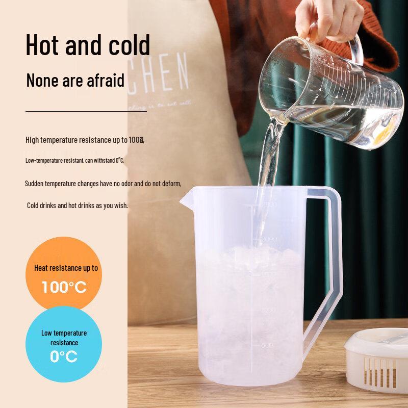 ZISIZ Large Capacity Plastic Measuring Pitcher