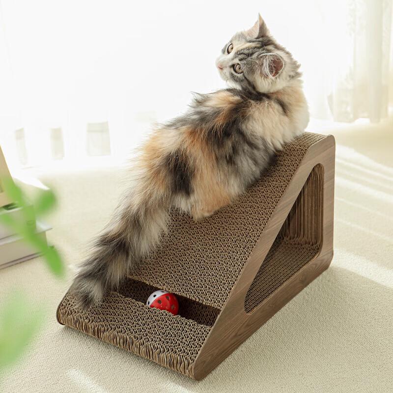 Triangle Cat Scratching Board & Bed