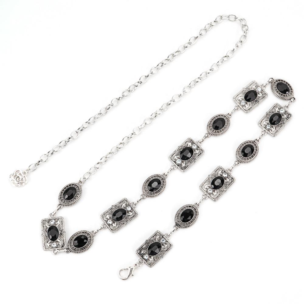 Metal Rhinestone Belly Belts Colorful Y2K Waistband Retro Women Waist Chain  Decorative Jeans