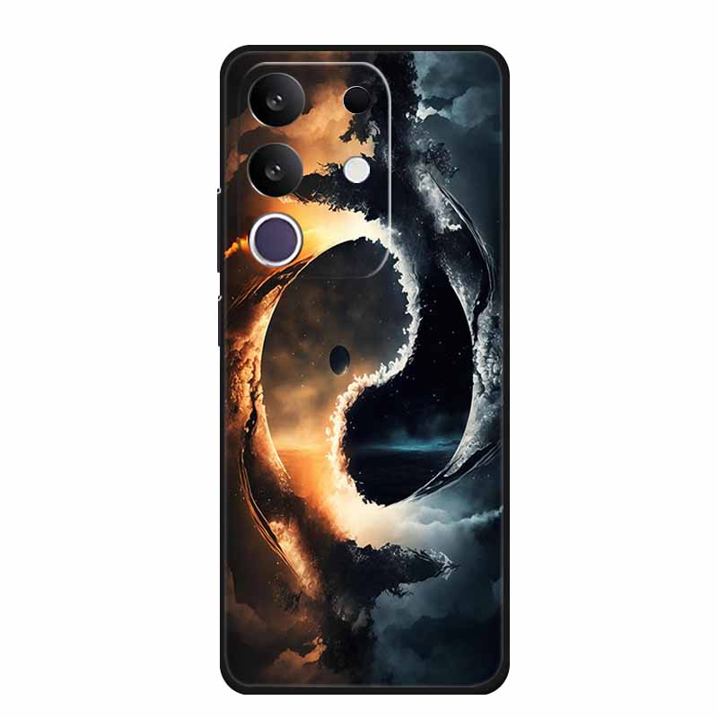 Phone Case For Vivo T4x 5G Y300T 2025 Case 6.72" Black Silicone TPU Soft Back Cover For Vivo Y29 4G Cases Y 29 Coque Funda Para
