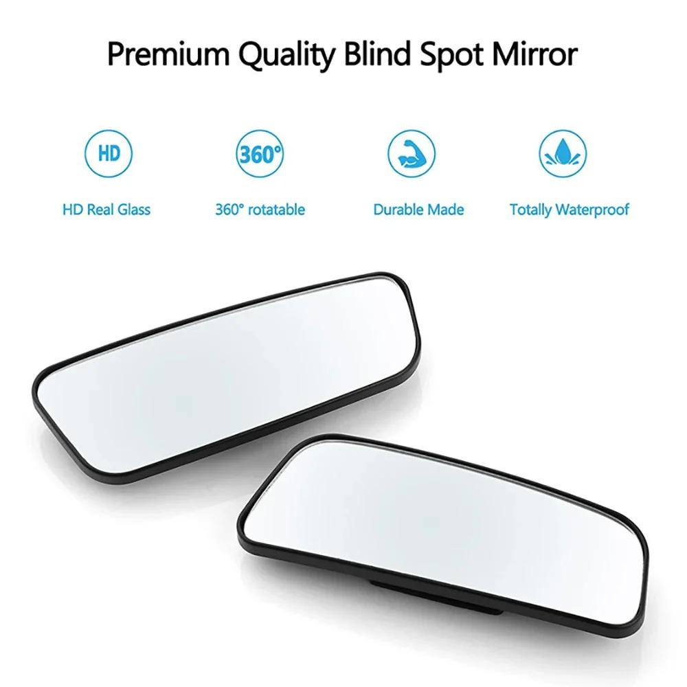 2pcs Rear View Mirror Wide Angle Adjustable Convex Blind Spot Mirror Car Vehicle Side Mirror Car Rearview Car Accessories Tools