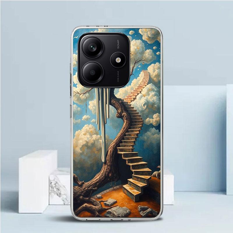 Salvador Dali Art Phone Case For Xiaomi Redmi Note 15 14 14S 13 12S 12 Pro Plus 11S 11 11T 11E 10S 10 + Soft TPU Back Cover Redm
