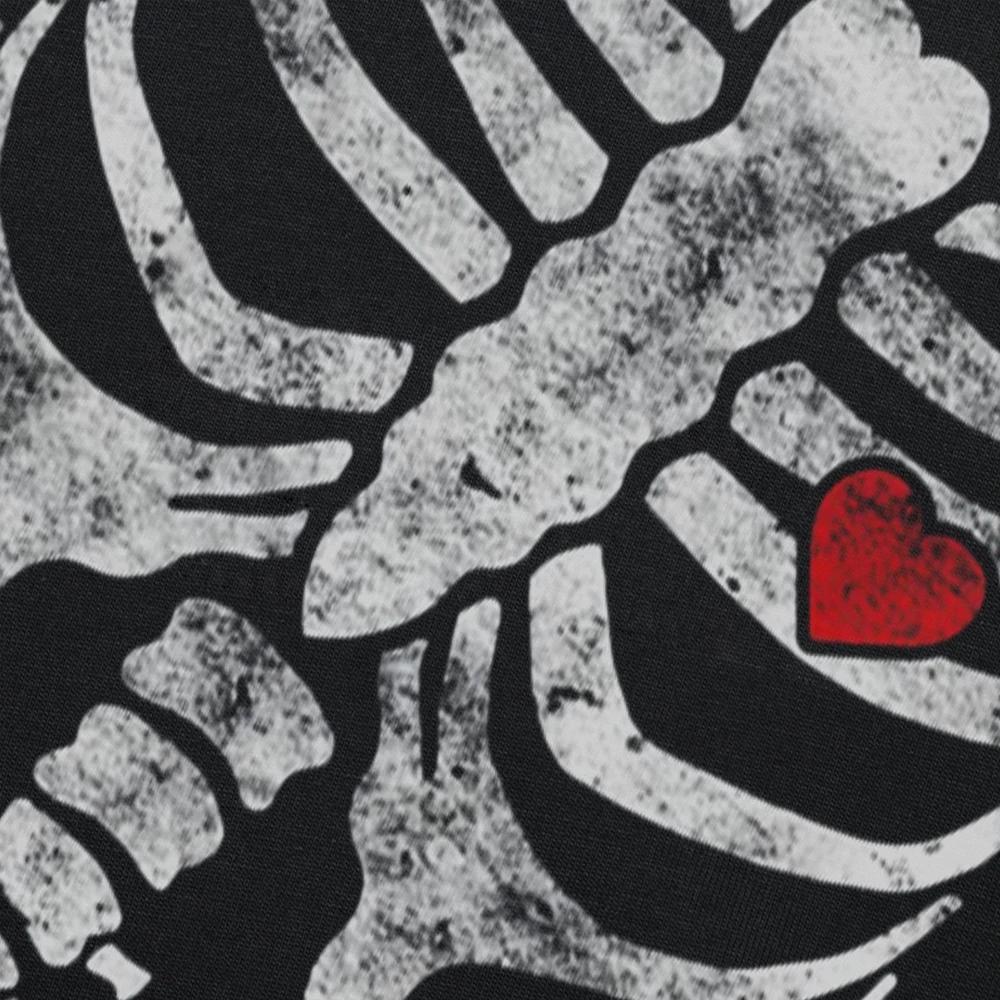 Skeleton Heart X-Ray Adult Funny Halloween T Shirts Graphic Cotton Streetwear Short Sleeve Birthday Gifts Summer T-shirt