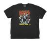 KISS World Tour ’77 Rock Band Black Short Sleeve 100% Cotton T-shirt Mens Tees Top for Men