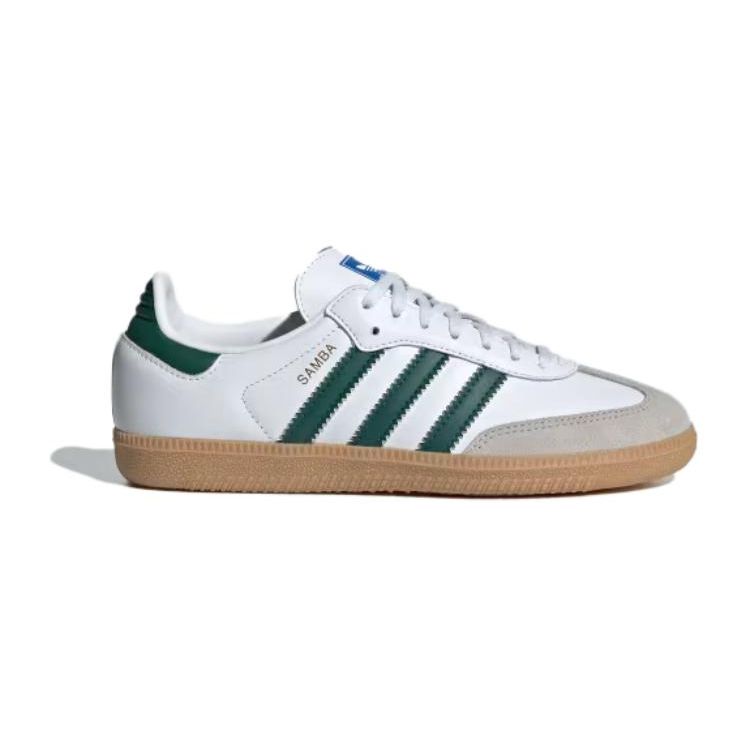 adidas Samba OG Big Kid White Collegiate Green Gum Kids Sneakers Cloud-White IE1331