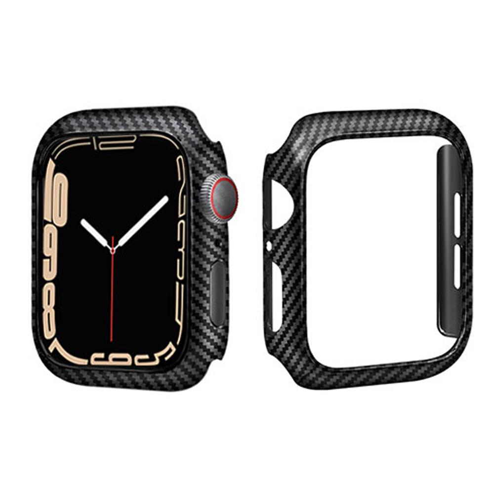 Cover For Apple watch case 45mm 41mm 44mm 40mm 42mm 38mm Accessories Carbon fiber Bumper Protector iWatch series 8 3 4 5 6 SE 7