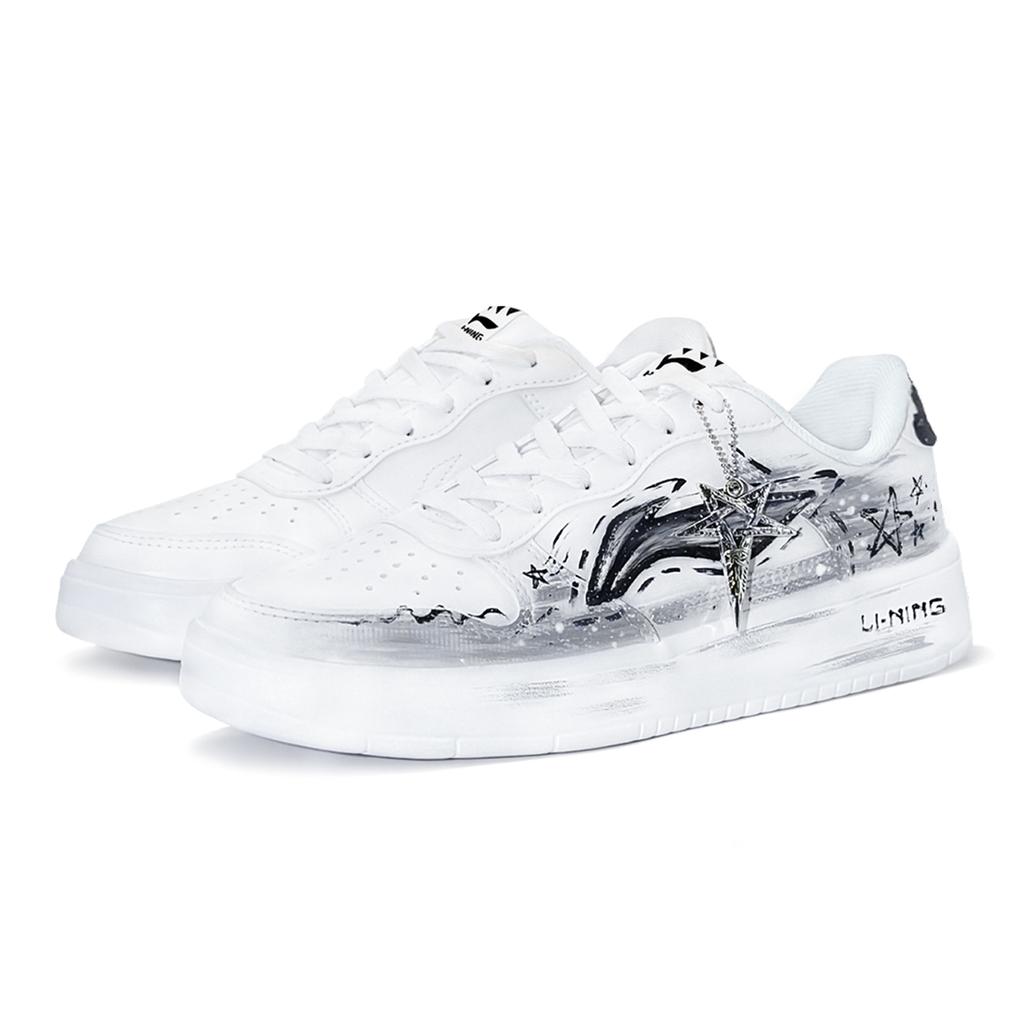 Li Ning Floating Boat Lightweight Abrasion Resistant Coverage Low top Skateboard Shoes Men's AGCS419-1(TeamTwo-n)
