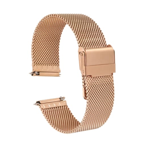 

uxcell 316L Stainless Steel Mesh Watch Band, 21mm Quick Release Adjustable Metal Watch Strap for Men and Women, Rose Gold