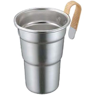 Yamashita Koge Aluminum Sake Warmer, Rattan Wrapped, Size 2