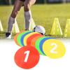 11PCS TPE Training Discs Round Flat Marker Set Portable Spot Markers  Soccer Training