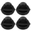 4PCS Compatible 60mm Hole Air Conditioning Outlet Deflector Black Universal Knob Style Electroplate Knob Buses