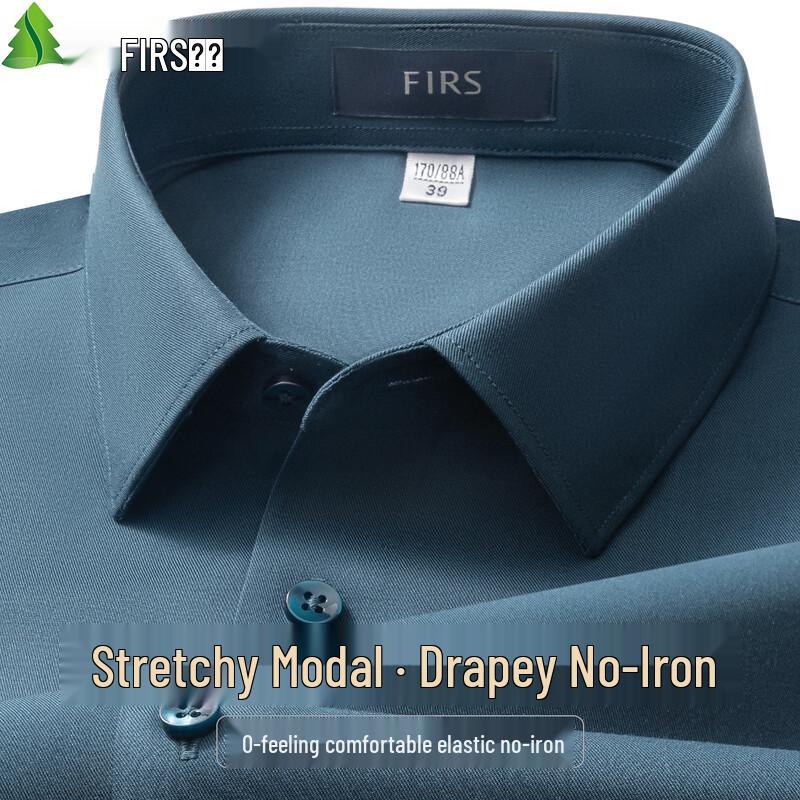 FIRS Men s Modal Blend Wrinkle-Resistant Long Sleeve Shirt 40