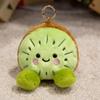 Kids Orange Bread Carrot Fruit Plush Keychain With Portable Decoration Size