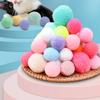 Silent Ball Cat Toy Self Hi Soothing Tool Plush Ball Household Cat Playing Stick Cat Toy Multi Specification Pet Cat Supplies