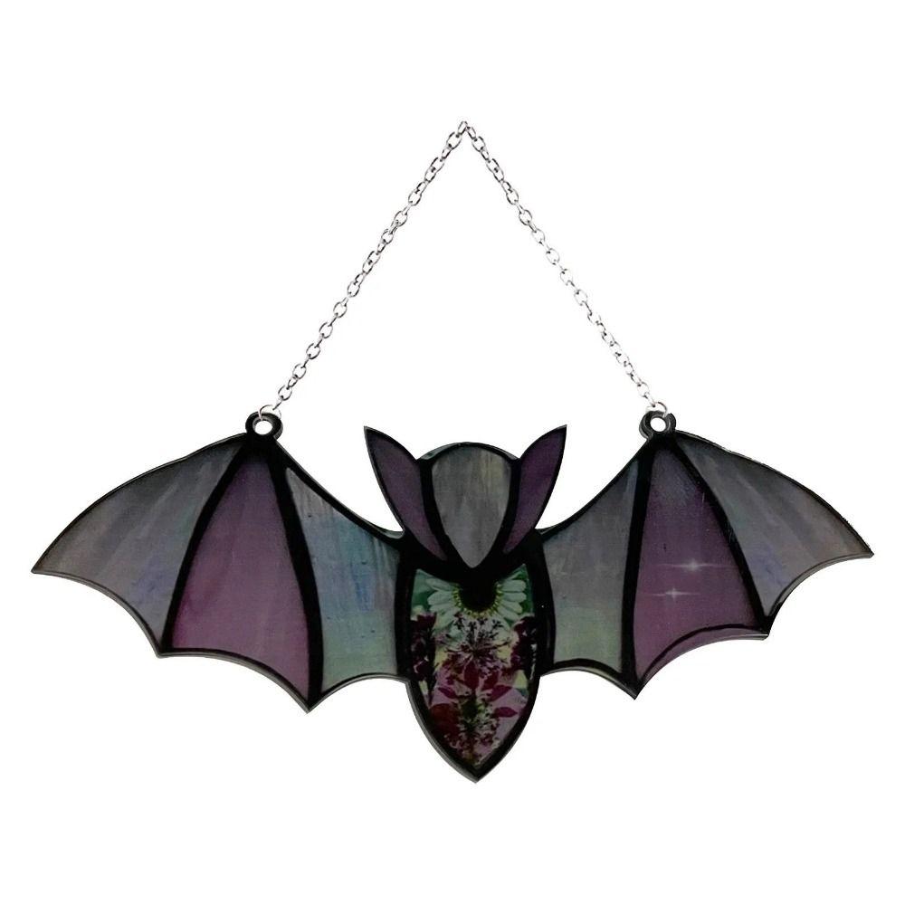 Wall Art Halloween Acrylic Bat Bat Shaped Wall Hanging Bat 6-style Halloween Bat Pendant Bar