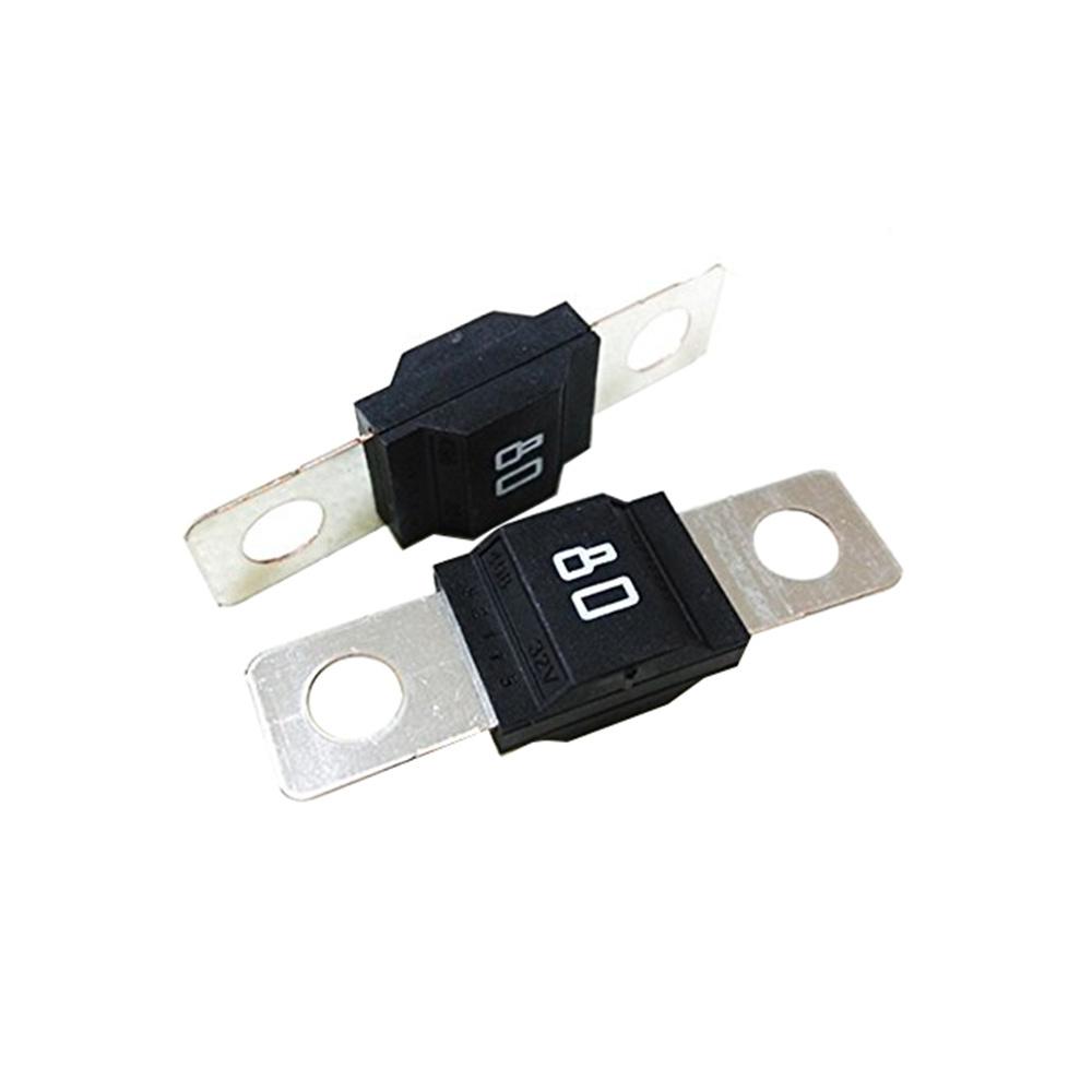 2 Pcs Premium MIDI Fuse AMP Size 80 32V Car Bolt Fork Bolt Fuse